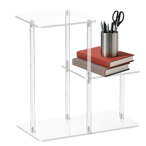 Klartisch Aus Acryl | Klarer Beistelltisch Mit 3 Ebenen - Transparenter Möbel Deko Für Flur, Bad, Wohnzimmer Und Arbeitszimmer Klartisch Aus Acryl | Klarer Beistelltisch Mit 3 Ebenen - Transparenter Möbel Deko Für Flur, Bad, Wohnzimmer Und Arbeitszimmer von Generisch