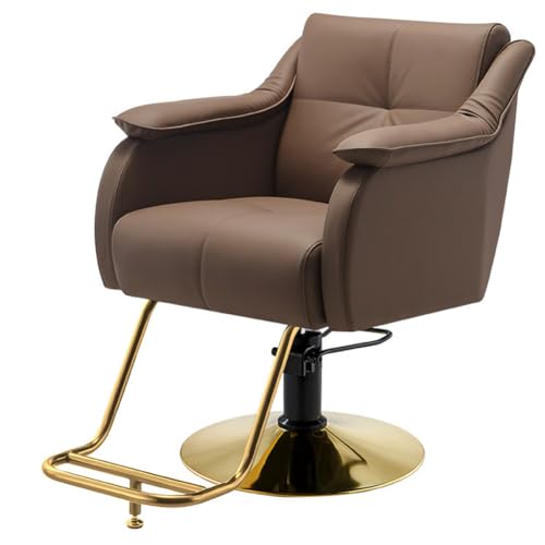 Klassischer moderner 360° hydraulischer Friseurstuhl für Haarstylisten – Professionelle Beauty-Spa- und Salon-Ausrüstung, verstellbar, bequem, langlebig, ideal für Friseurläden von Generisch