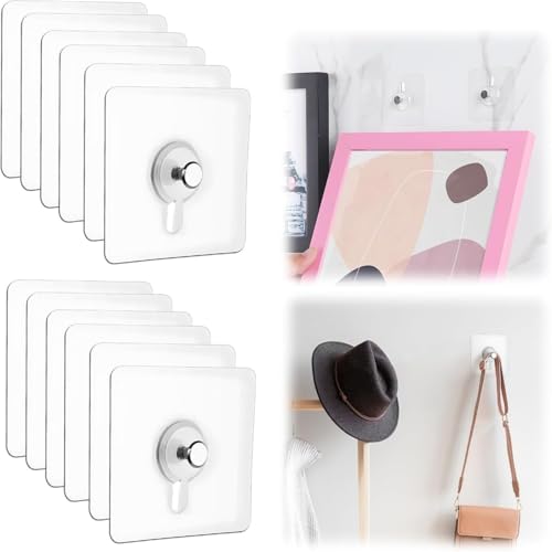 Klebenagel,Bilder Aufhängen Ohne Bohren,Klebehaken Bilderrahmen,Bildaufhänger Selbstklebend für Bilder, Poster, Fotos, Dekorative Gemälde Klebenagel,Bilder Aufhängen Ohne Bohren,Klebehaken Bilderrahmen,Bildaufhänger Selbstklebend für Bilder, Poster, Fotos, Dekorative Gemälde von Generisch