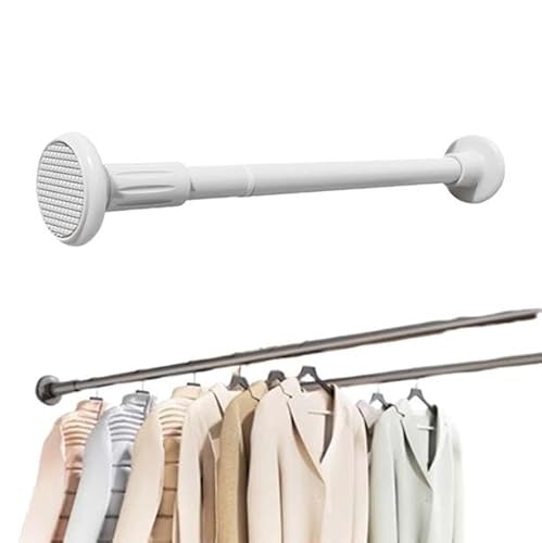 Kleiderstange Schrank, Kleiderstangen Für Garderoben, Kleiderstange Ausziehbar, Für Fenster, Kleiderschrank, Badezimmer(White,0.35~0.5m) von Generisch
