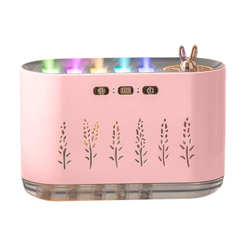Kleine Luftbefeuchter Fürs Schlafzimmer - Schlafzimmer Luftbefeuchter mit beleuchtetem Aromavernebler,Leiser Luftbefeuchter Mit Aromatherapie Für Raum von Generisch