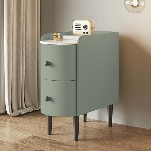 Kleine Nachttisch, Moderner Nachtschrank mit Schubladen, Schmaler Beistelltisch for Wohnzimmer, Balkon, Arbeitsplatte Aus Stein Kleine Nachttisch, Moderner Nachtschrank mit Schubladen, Schmaler Beistelltisch for Wohnzimmer, Balkon, Arbeitsplatte Aus Stein von Generisch