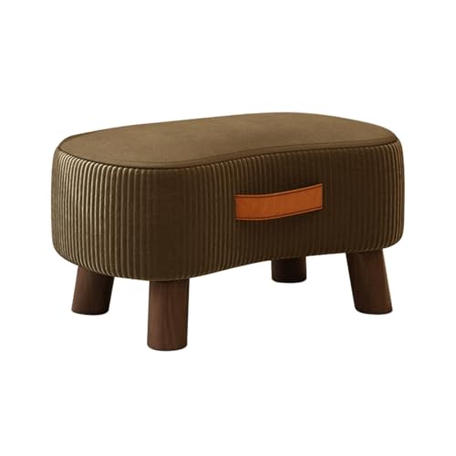 Kleine Sitzbank aus Samt mit tragbarem Griff-Design für Wohnzimmer, Schlafzimmer, Lounge oder Schlafsaal, moderner Akzent Tritthocker mit dicken Beinen in Armeegrün. Kleine Sitzbank aus Samt mit tragbarem Griff-Design für Wohnzimmer, Schlafzimmer, Lounge oder Schlafsaal, moderner Akzent Tritthocker mit dicken Beinen in Armeegrün. von Generisch
