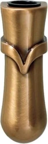Kleine Wandvase aus Bronze Vase für Grabstein Grabmal Urnenwand von Generisch