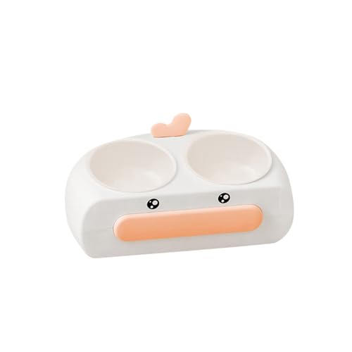 Kleine gelbe Ente Katzennapf Haustiernapf verärgert Haustier Futternapf Katzennapf geeignet Spülmaschine Mikrowelle Reisefutterschüssel (Purple, One Size) von Generisch