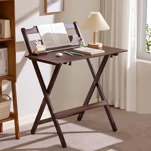 Kleiner Computertisch Klapptisch, Bambus, faltbarer Bürotisch, keine Montage, tragbarer Mini-Schreibtisch oder Arbeitszimmertisch mit kompaktem Design, perfekt für kleine Räume im Heimbüro (Braun-57 Kleiner Computertisch Klapptisch, Bambus, faltbarer Bürotisch, keine Montage, tragbarer Mini-Schreibtisch oder Arbeitszimmertisch mit kompaktem Design, perfekt für kleine Räume im Heimbüro (Braun-57 von Generisch