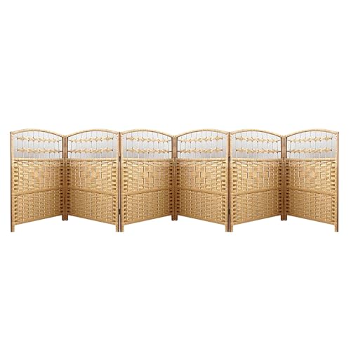 Kleiner Raumteiler-Sichtschutz, Freistehende Trennwand, Kurzgewebter Verdunkelungs-Sichtschutz for Das Klassenzimmerbüro(Yellow,19.68 x 11.81in-6 Panels) von Generisch