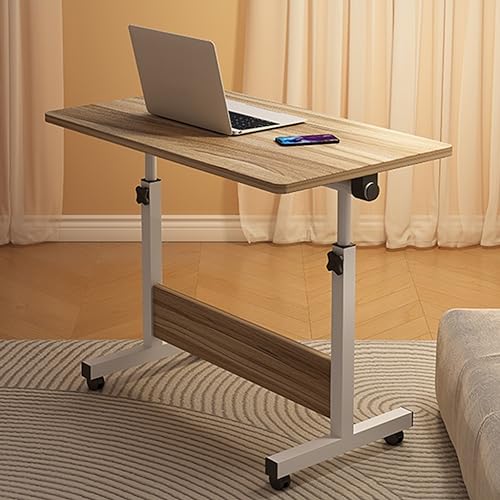 Kleiner Stehpult, höhenverstellbar, mobiler Stehpult mit Rollen, tragbarer Roll-Laptop-Schreibtisch von Generisch
