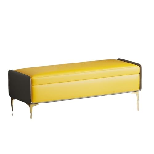 Kleiner gelber Schlafzimmerhocker – vielseitige Nachttischbank & Schuhwickelstuhl für Eingangsbereich, Wohnzimmer, Bekleidungsgeschäft Display & Kleiderschrank Kleiner gelber Schlafzimmerhocker – vielseitige Nachttischbank & Schuhwickelstuhl für Eingangsbereich, Wohnzimmer, Bekleidungsgeschäft Display & Kleiderschrank von Generisch
