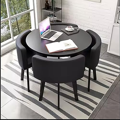 Kleines Büro-Empfangsset, versenkter runder Couchtisch & Stuhl für Meetings Verhandlungen Verkaufsgeschäfte perfekt für Empfangsräume & kleine Räume von Generisch
