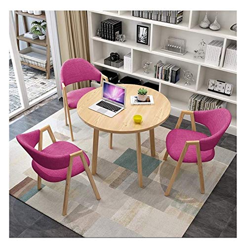 Kleines Konferenztisch-Set, runder Freizeittisch und Stuhlkombination für Büroempfang und Wohnzimmer, einfacher Stil Kleines Konferenztisch-Set, runder Freizeittisch und Stuhlkombination für Büroempfang und Wohnzimmer, einfacher Stil von Generisch