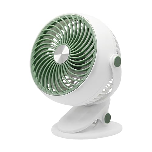 Klemmbarer Ventilator - Persönlicher Tischventilator Mit Klemmvorrichtung - USB-Ladebarer Luftkühler mit Neigungseinstellung Tragbares Gerät 5 Geschwindigkeitsstufen für Schlafzimmer Nachttisch Zuhaus Klemmbarer Ventilator - Persönlicher Tischventilator Mit Klemmvorrichtung - USB-Ladebarer Luftkühler mit Neigungseinstellung Tragbares Gerät 5 Geschwindigkeitsstufen für Schlafzimmer Nachttisch Zuhaus von Generisch