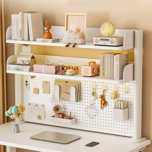 Klemmbares Schreibtisch-Organizer-Regal, verstellbares Schreibtisch-Regalsystem für Büro und Gaming-Schreibtisch, verbessert die Effizienz des Arbeitsplatzes von Generisch