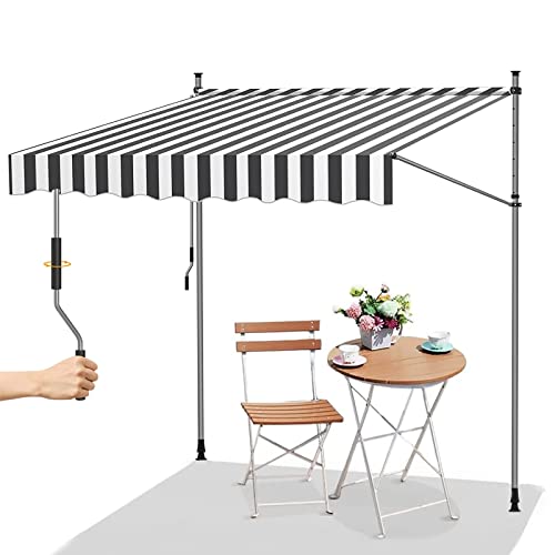 Klemmmarkise für Balkon, bohrfrei mit Kurbelgriff, wasserdichter Sonnenschutz für Terrassen und Gärten Klemmmarkise für Balkon, bohrfrei mit Kurbelgriff, wasserdichter Sonnenschutz für Terrassen und Gärten von Generisch