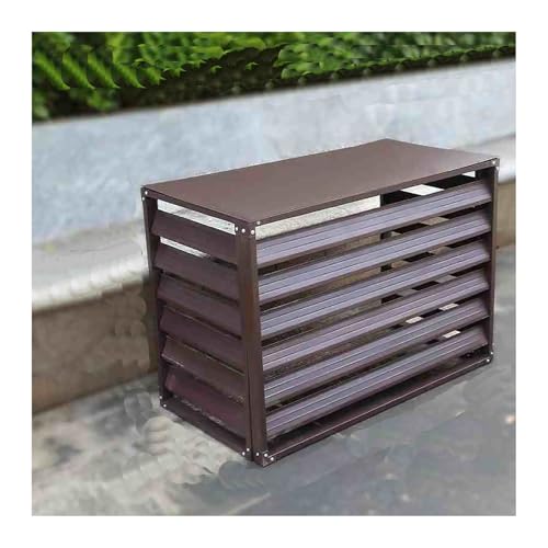 Klimaanlage Kondensator Schutzhülle Grill Abdeckung Outdoor Pflanze & Mülleimer Schild Braun 110 x 60 x 80 cm Langlebiges wetterbeständiges Design für erhöhte Sicherheit von Generisch