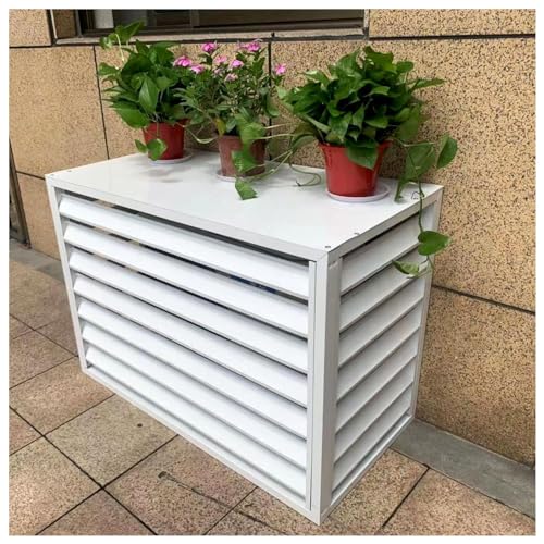 Klimaanlagenabdeckung, strapazierfähig, wasserdicht, für den Außenbereich, AC-Sichtschutz, langlebiger Aluminium-Schutzzaun für Pflanzenständer Klimaanlagenabdeckung, strapazierfähig, wasserdicht, für den Außenbereich, AC-Sichtschutz, langlebiger Aluminium-Schutzzaun für Pflanzenständer von Generisch