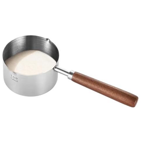 Kochtopf aus Edelstahl – Milchkochtopf | Induktions-Soßenpfanne | 250 ml (20,5 x 8 cm) antihaftbeschichteter Schmelztiegel mit ergonomischem Griff | Mehrzweck-Soßenpfanne, Soßentopf für Suppe, Milch von Generisch
