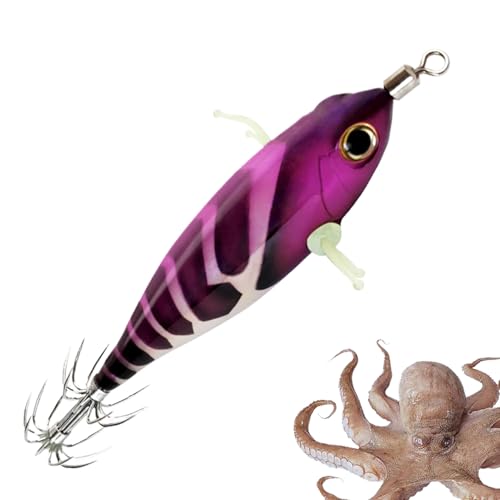 Köder Für Tintenfischangeln - Leuchtkörper Köder | Schwimmköder Imitation Realist. fluoreszierender Angelköder für Enthusiasten Anfänger von Generisch