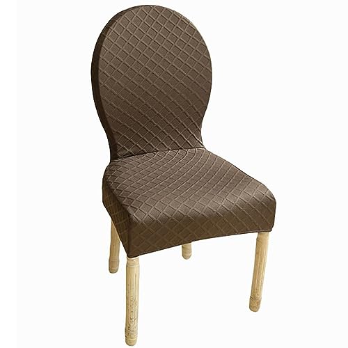 Köper Stuhlhusse Stretch Universal Stuhlüberzug Stuhlbezug Husse 4er 2er Set, Stretch Stuhlhussen Runde Rückenlehne, Moderne Ohne Armlehne Stuhlschonbezug Stuhl Abdeckung Waschbar,F,1PCS von Generisch
