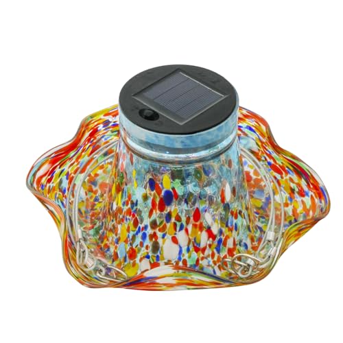 Kolibri-Futterautomat | Solarbetriebene Vogeltränke Für Den Außenbereich - wasserdichte Buntglas-Vogelbad Deko Als Gartenschmuck Für Terrasse Und Rasen Kolibri-Futterautomat | Solarbetriebene Vogeltränke Für Den Außenbereich - wasserdichte Buntglas-Vogelbad Deko Als Gartenschmuck Für Terrasse Und Rasen von Generisch