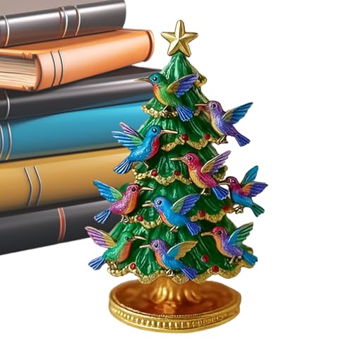 Kolibri Weihnachten Zeitlose Ferienverarbeitung 11,2 cm Tisch Bücherregal Display Ornament Saisonal Charme Feature für Zuhause von Generisch