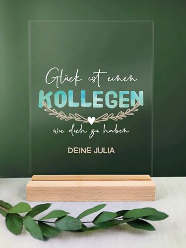 Kollegen Geschenk personalisiert - Acryl Geschenk - Geburtstagsgeschenk Kollegen, Kollegen Geschenk, Abschiedsgeschenk Kollegen, Geschenke Für Kollegen, kleine Geburtstagsgeschenke für Kollegen von Generisch