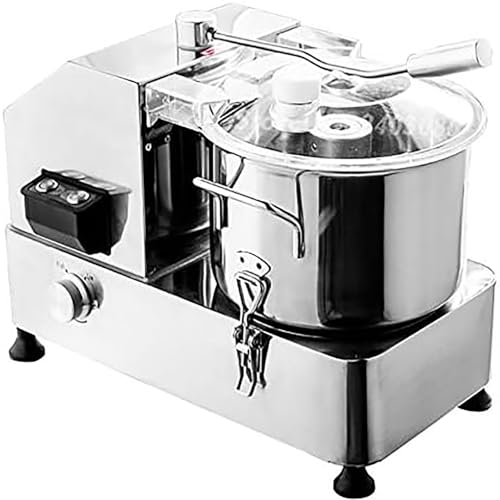 Kommerzielle Gemüse- und Fleisch-Küchenmaschine, Zerkleinerer aus Edelstahl, elektrischer Gemüse- und Fleischwolf, Mixer, Schneider for Gemüse, Fleisch, Ingwer, Knoblauch(9L) von Generisch