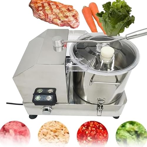 Kommerzielle Küchenmaschine, elektrischer Fleisch- und Gemüseschneider, Multifunktionsschneider aus Edelstahl for Obst, Nüsse, Getreide, Eis, Fleischwolf, Gemüseschneider, Fleischwolf(6L) von Generisch