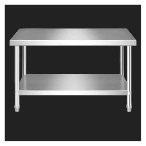 Kommerzieller Edelstahl-Vorbereitungstisch mit verstellbarer Höhe und Unterregal für Küche, Catering, Restaurant, Zuhause und Hotel Kommerzieller Edelstahl-Vorbereitungstisch mit verstellbarer Höhe und Unterregal für Küche, Catering, Restaurant, Zuhause und Hotel von Generisch