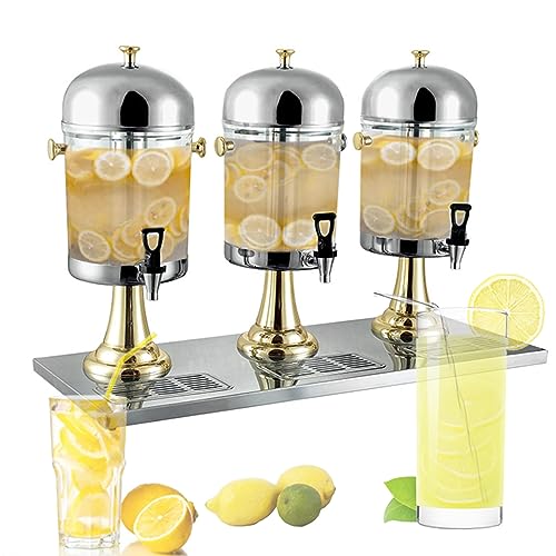 Kommerzieller Limonadenspender mit Zapfhahn und Metallständer für Partys, Hochzeiten, Geburtstage - Eiswürfelkompatibel Kommerzieller Limonadenspender mit Zapfhahn und Metallständer für Partys, Hochzeiten, Geburtstage - Eiswürfelkompatibel von Generisch