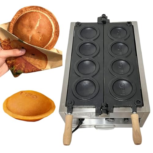 Kommerzieller elektrischer Burger-Waffelbereiter mit Zeit- und Temperaturregelung für Restaurants und Cafés von Generisch