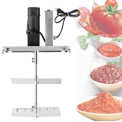 Kommerzieller elektrischer Lebensmittelmixer mit Edelstahlständer, doppelschichtigem Rührschaft und Schaber, einstellbare Geschwindigkeit für Hot Pot Gewürze, Suppe und Soßen Rühren Kommerzieller elektrischer Lebensmittelmixer mit Edelstahlständer, doppelschichtigem Rührschaft und Schaber, einstellbare Geschwindigkeit für Hot Pot Gewürze, Suppe und Soßen Rühren von Generisch