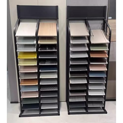 Kommerzielles Metall-Fliesen- und Marmor-Musterregal, mehrschichtiger Organizer für Bodenbeläge und Baumaterialien, platzsparendes Regal für Ausstellungsräume und Einzelhandel Kommerzielles Metall-Fliesen- und Marmor-Musterregal, mehrschichtiger Organizer für Bodenbeläge und Baumaterialien, platzsparendes Regal für Ausstellungsräume und Einzelhandel von Generisch