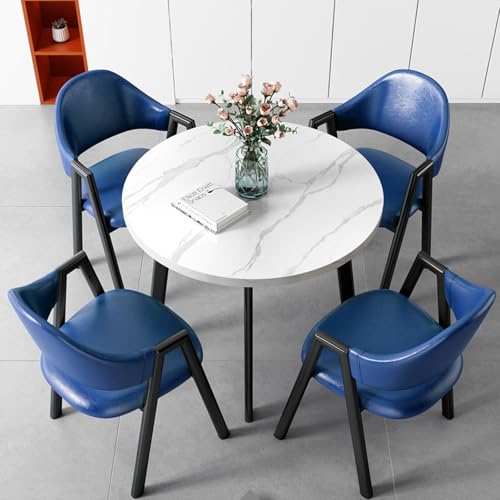 Kompakte runde Essgruppe mit Stühlen, platzsparendes Design für Cafés, Bäckereien und Büros Kompakte runde Essgruppe mit Stühlen, platzsparendes Design für Cafés, Bäckereien und Büros von Generisch