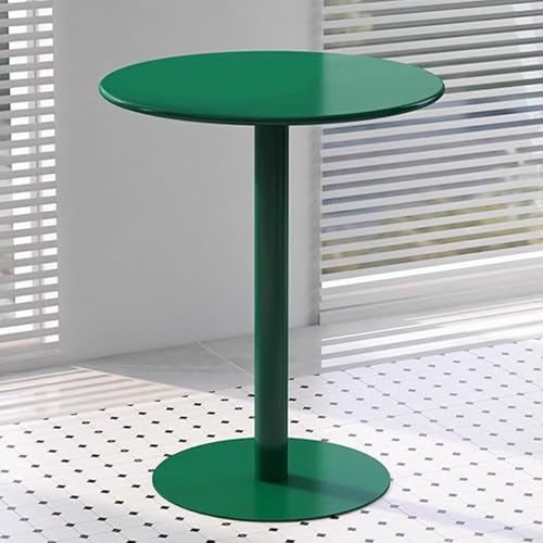 Kompakter Bistrotisch mit robustem Gusseisen-Boden und Metallplatte – perfekt für kleine Räume in Cafés, Cafés und Pubs von Generisch