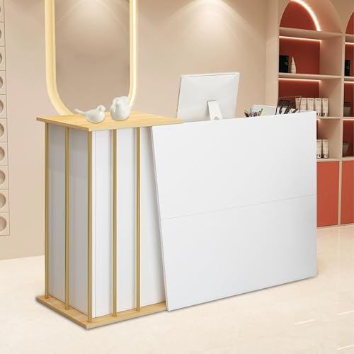 Kompakter Empfangstisch mit Ablagen & Schubladen – Platzsparende Lösung für Salon, Büro, Kassenbereiche – Modernes Design für nized Workspaces Kompakter Empfangstisch mit Ablagen & Schubladen – Platzsparende Lösung für Salon, Büro, Kassenbereiche – Modernes Design für nized Workspaces von Generisch