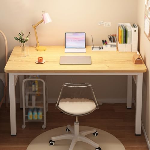 Kompakter Schreibtisch mit Metallrahmen, platzsparende Büromöbel für kleine Räume, idealer Home-Office-Arbeitsplatz und Arbeitszimmertisch von Generisch