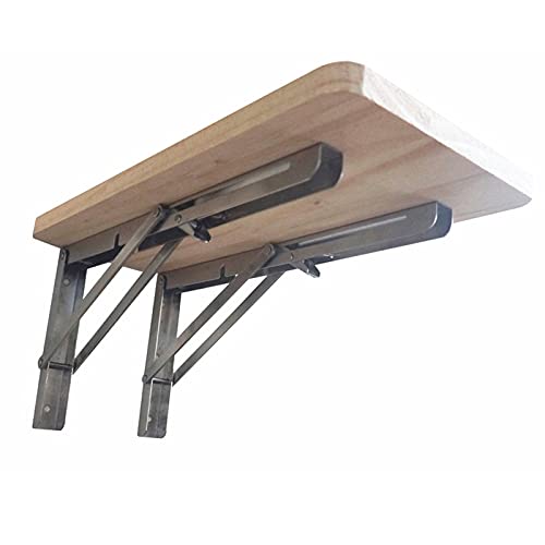 Kompakter klappbarer Wandtisch – Wandmontierter Ess- und Arbeitsplatz, platzsparende Kfast Bar, weißes Holzdesign, ideal für kleine Räume (68,6 x 20,3 cm) von Generisch