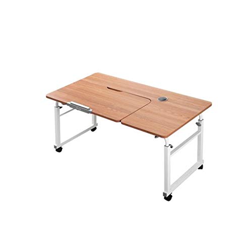 Kompakter zusammenklappbarer Laptoptisch, höhenverstellbar, abnehmbarer Schreibtisch, einfaches Nachttisch, für Zuhause, Büro, faules Gaming und Studiertisch, multifunktionale Möbel von Generisch