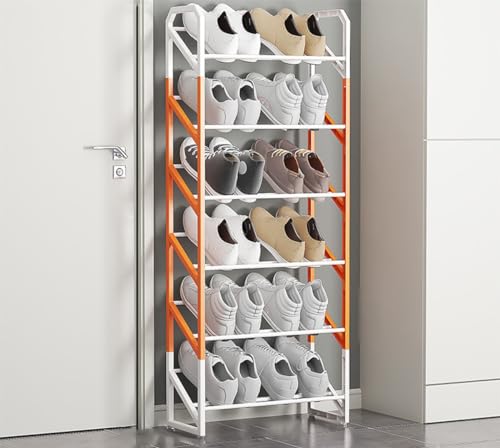 Kompaktes Schuhregal für kleine Räume, leichtes Schuhregal für schmalen Schrank, Eingangsbereich, Flur und Ecken, Mini-Schuhständer mit stabilem Design Kompaktes Schuhregal für kleine Räume, leichtes Schuhregal für schmalen Schrank, Eingangsbereich, Flur und Ecken, Mini-Schuhständer mit stabilem Design von Generisch