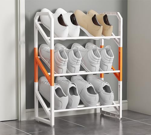 Kompaktes Schuhregal für kleine Räume, leichtes und stabiles Schuhregal für Eingangsbereich, Flur und Schrank, platzsparendes Schuhständerregal Kompaktes Schuhregal für kleine Räume, leichtes und stabiles Schuhregal für Eingangsbereich, Flur und Schrank, platzsparendes Schuhständerregal von Generisch