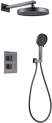 Komplettes Duschsystem, Regenduschkopf und Handbrause Badezimmer-Armaturen Set mit Ventilkörper und Zierleiste, luxuriöse Duscharmaturen für ultimativen Komfort und Stil Komplettes Duschsystem, Regenduschkopf und Handbrause Badezimmer-Armaturen Set mit Ventilkörper und Zierleiste, luxuriöse Duscharmaturen für ultimativen Komfort und Stil von Generisch