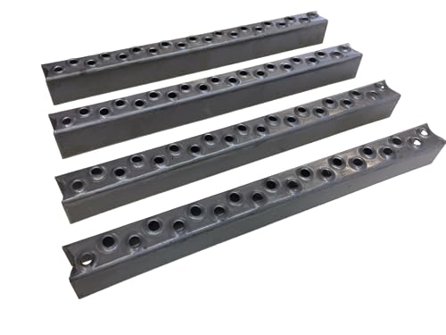 Komplettpaket 4 Stück Leitersprossen Stahl ROH 25 x 30 x 310mm, gerundete Enden von Generisch