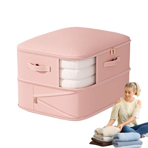Kompressionsorganizer - Vakuum Organizer Für Decken,2-lagiger Reißverschluss-Platzspartasche Für Kleidung Bettwäsche Steppdecken Kissen Bettdecken Matratzen Hochzeit Wohnheim Kompressionsorganizer - Vakuum Organizer Für Decken,2-lagiger Reißverschluss-Platzspartasche Für Kleidung Bettwäsche Steppdecken Kissen Bettdecken Matratzen Hochzeit Wohnheim von Generisch