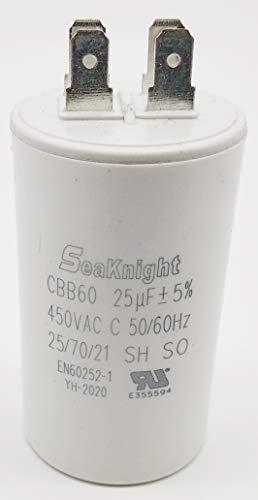 Kondensator bis 450V~ AC 8µF-50µF +-5% Anlaufkondensator Motorkondensator Arbeitskondensator CBB60 (25 µF) von Kraftfeld