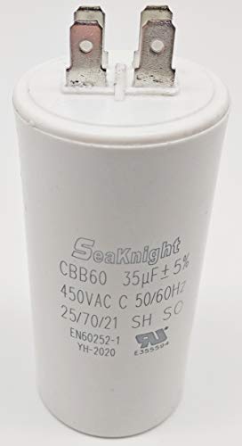 Kondensator bis 450V~ AC 8µF-50µF +-5% Anlaufkondensator Motorkondensator Arbeitskondensator CBB60 (35 µF) von Kraftfeld