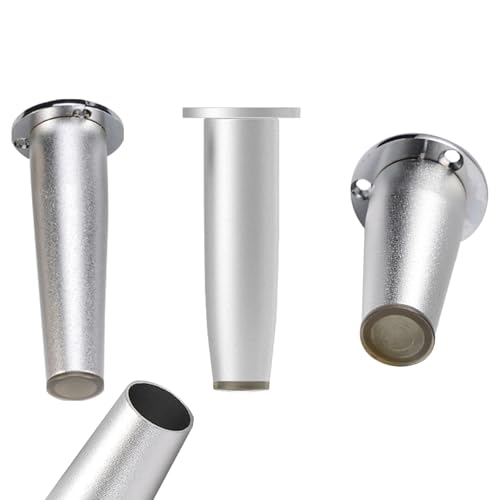 Konische Möbelfüße, verstellbare Aluminium-Sofa-Beine, eloxierte Oberfläche, Höhe 8–20 cm, für Tische, Betten und Kleiderschränke, 4 Stück Konische Möbelfüße, verstellbare Aluminium-Sofa-Beine, eloxierte Oberfläche, Höhe 8–20 cm, für Tische, Betten und Kleiderschränke, 4 Stück von Generisch