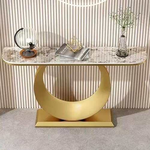 Konsolentisch, Eingangstisch, moderner Akzenttisch, Halbmond-Design, stilvoller Foyertisch, perfekt für Flur und hinter Sofas Konsolentisch, Eingangstisch, moderner Akzenttisch, Halbmond-Design, stilvoller Foyertisch, perfekt für Flur und hinter Sofas von Generisch