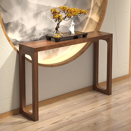 Konsolentisch, moderner Holz-Eingangstisch, Retro-Akzent-Sofatisch für Flur und Wohnzimmer, luxuriöses Design, stilvoller Flurtisch Konsolentisch, moderner Holz-Eingangstisch, Retro-Akzent-Sofatisch für Flur und Wohnzimmer, luxuriöses Design, stilvoller Flurtisch von Generisch
