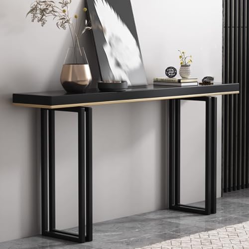Konsolentisch, rechteckiger Eingangstisch mit Metallbeinen, schmaler langer Sofatisch, minimalistischer Akzent, Flurtisch, einfache Montage Konsolentisch, rechteckiger Eingangstisch mit Metallbeinen, schmaler langer Sofatisch, minimalistischer Akzent, Flurtisch, einfache Montage von Generisch
